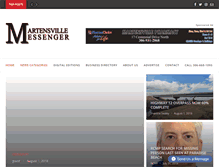 Tablet Screenshot of martensvillemessenger.ca